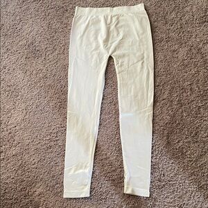 Women's Cream Hosiery Leggings